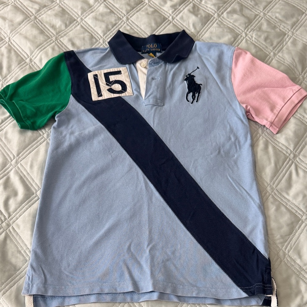 Polo by Ralph Lauren Kids Blue, Green, Pink Polo Shirt